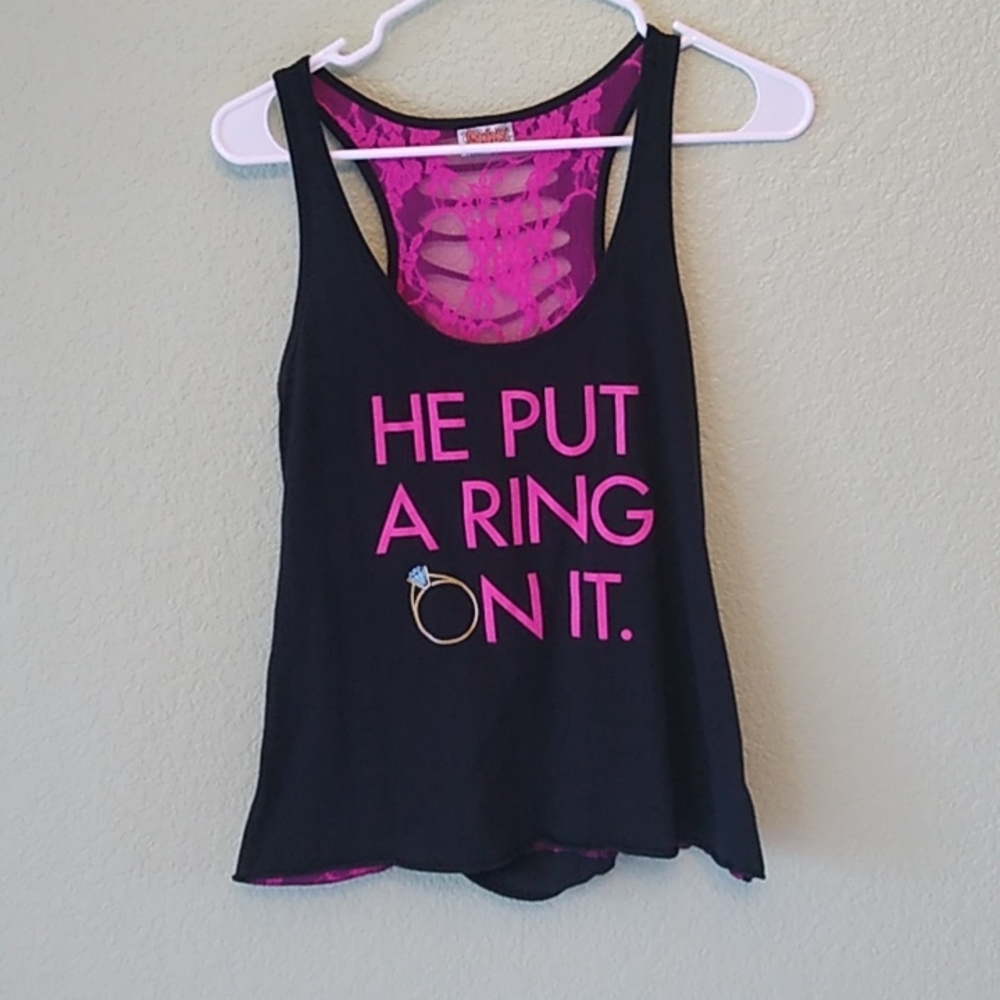 Spencer's He Put A Ring On It Tank Top